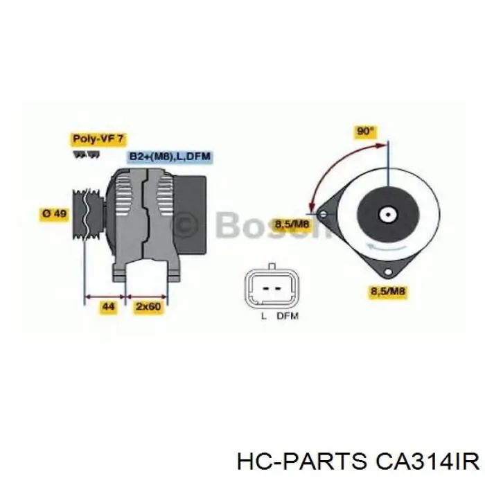 CA314IR HC Parts генератор