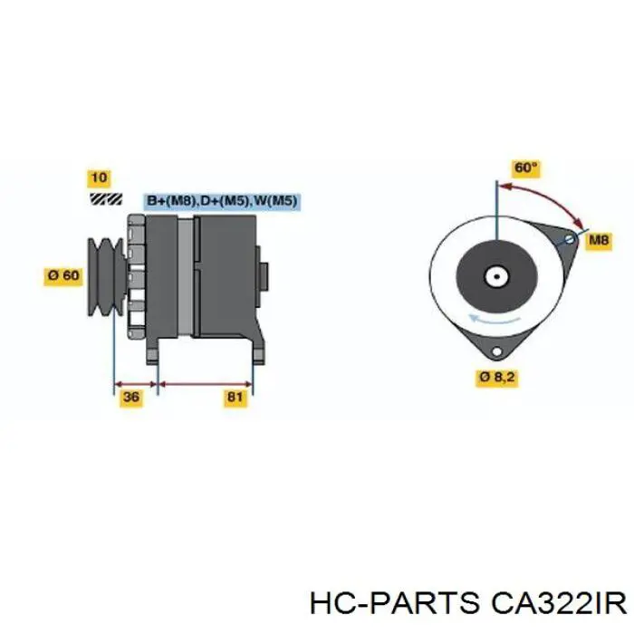 Генератор AS/Auto Storm A0606S ціна, від 160.22 USD