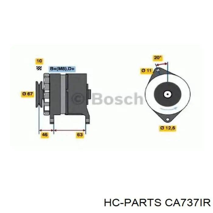 Купити CA737IR HC Parts Генератор