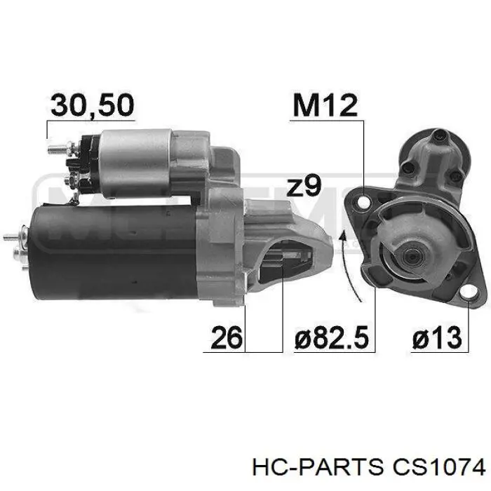 CS1074 HC Parts стартер