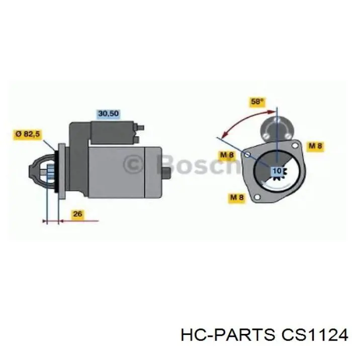 Стартер 63114010 Magneti Marelli
