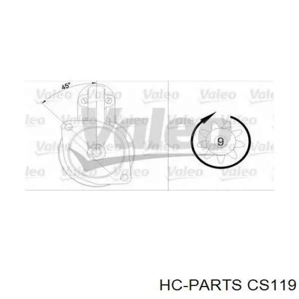 CS119 HC Parts стартер