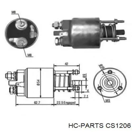 Стартер HC Parts CS1206 ціна, від 111.68 USD