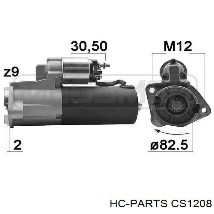 Купити CS1208 HC Parts Стартер
