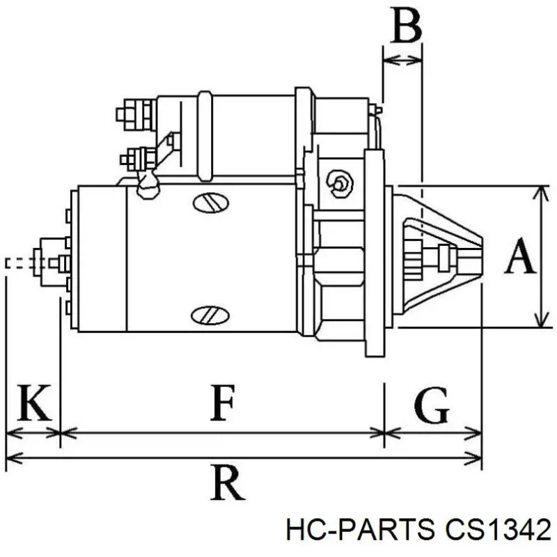 Стартер HC Parts CS1342 ціна, від 51.30 USD
