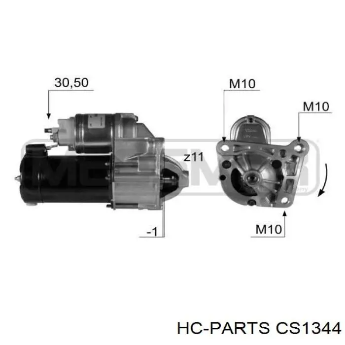 Стартер CS1344 HC Parts