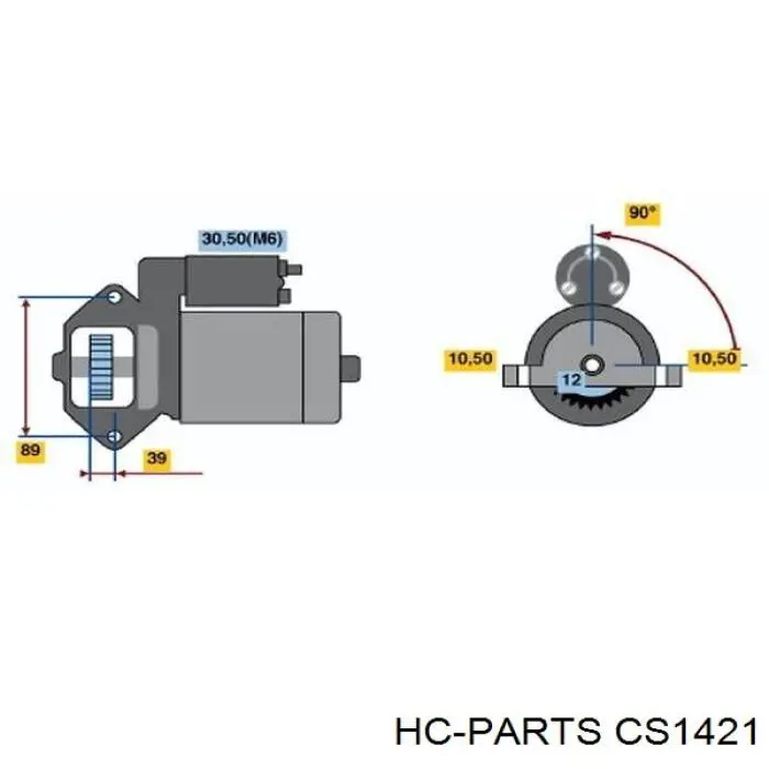 CS1421 HC Parts стартер
