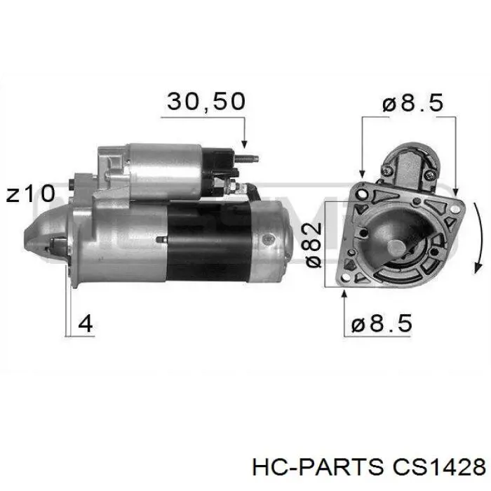 Купити CS1428 HC Parts Стартер