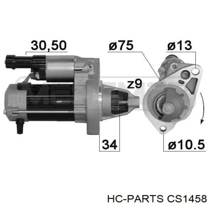 Стартер CS1458 HC Parts