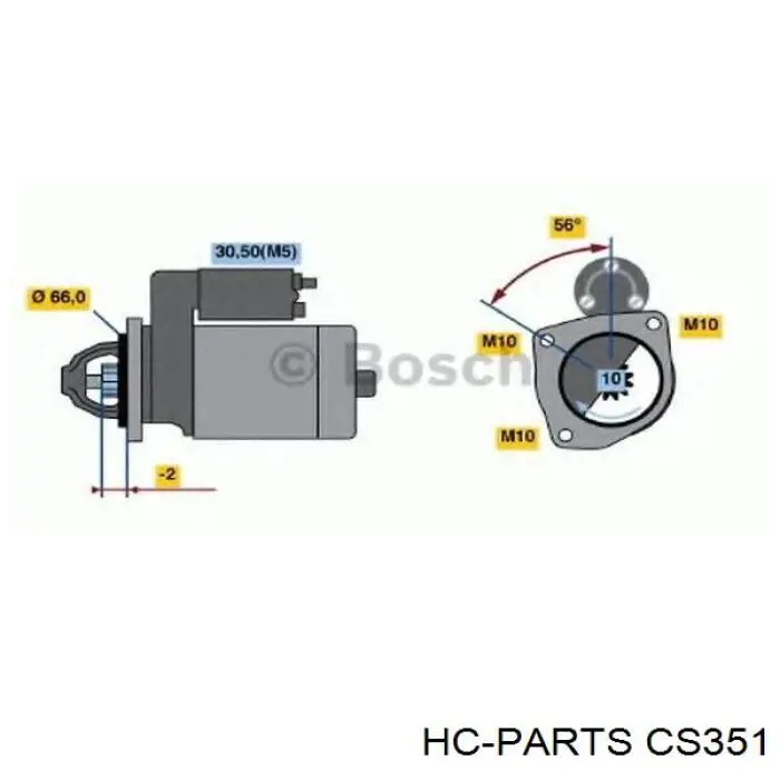 Стартер CS351 HC Parts