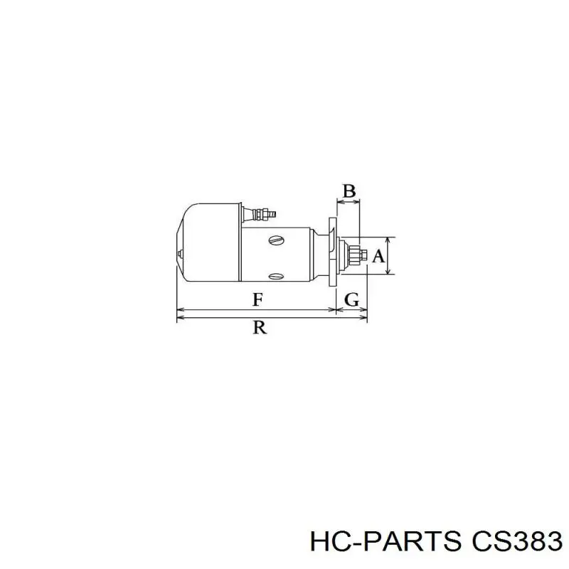 Стартер CS383 HC Parts