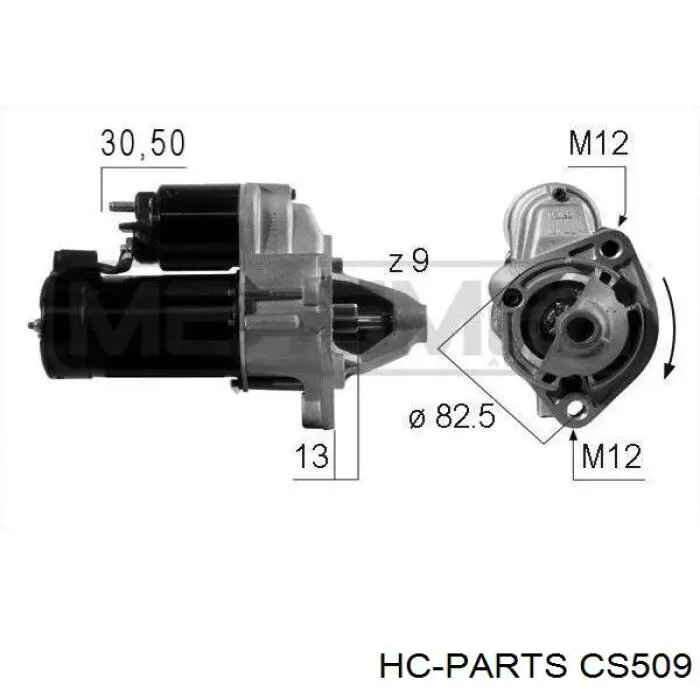 Стартер CS509 HC Parts