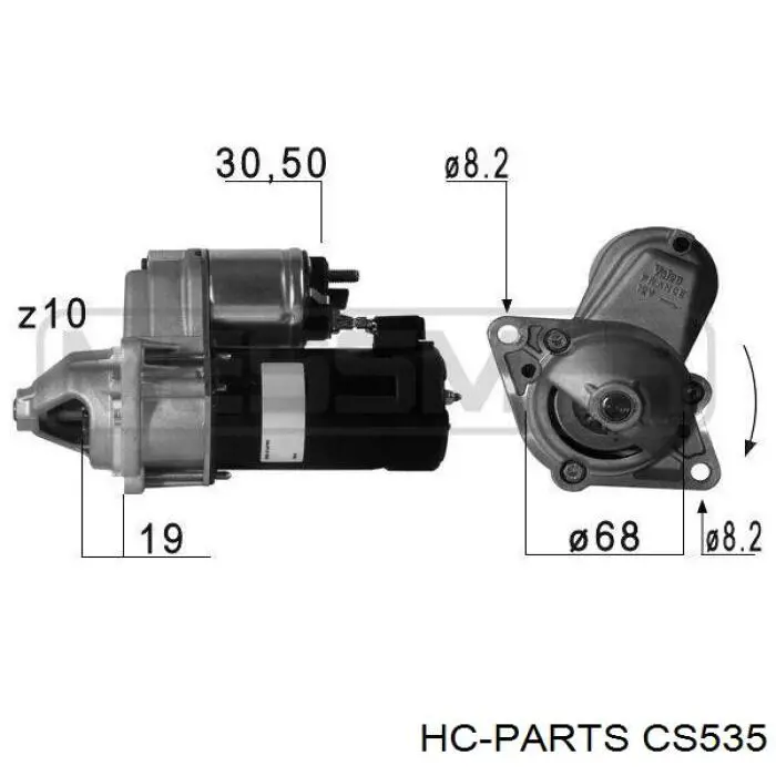 Стартер CS535 HC Parts