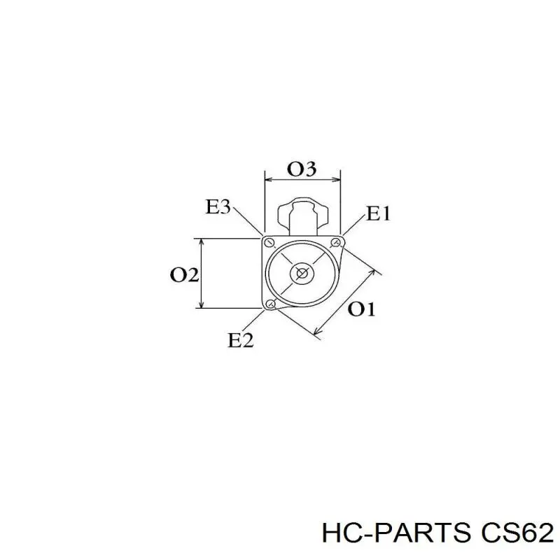CS62 HC Parts Стартер двигуна