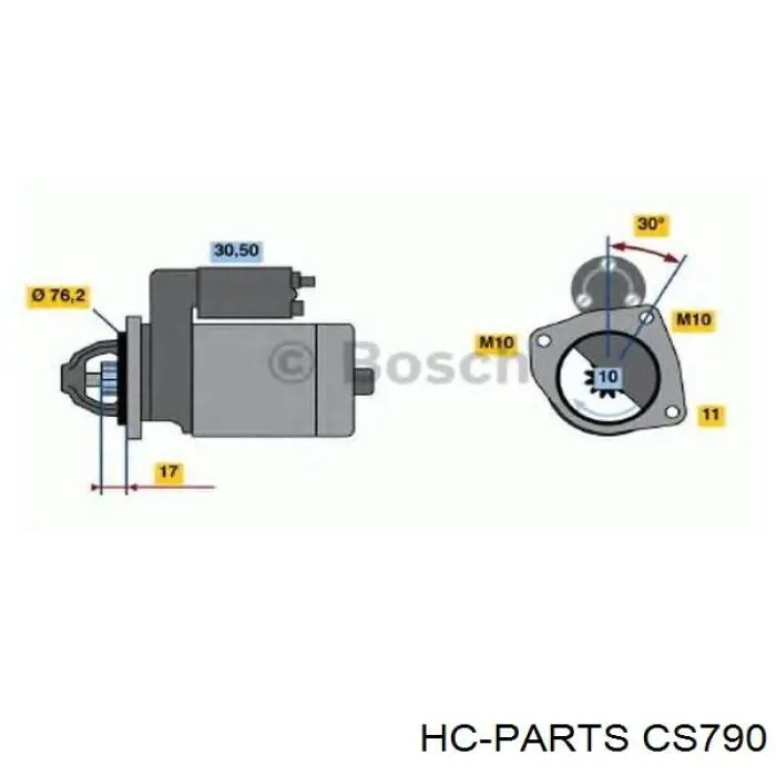 CS790 HC Parts стартер