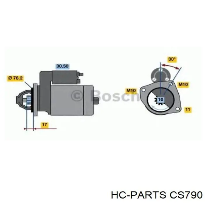 Стартер CS790 HC Parts