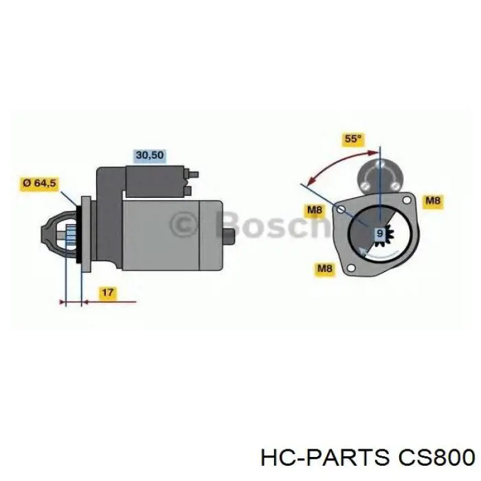 Стартер 46737560 Fiat/Alfa/Lancia