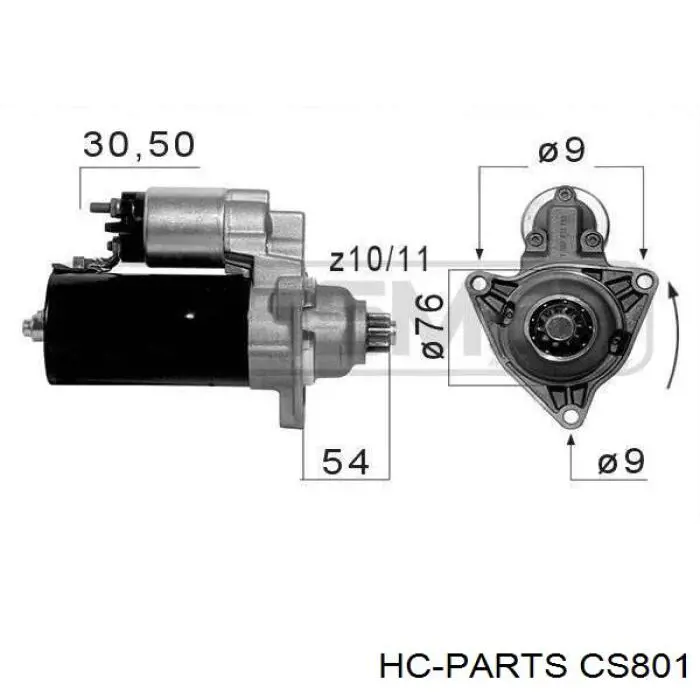 Купити CS801 HC Parts Стартер