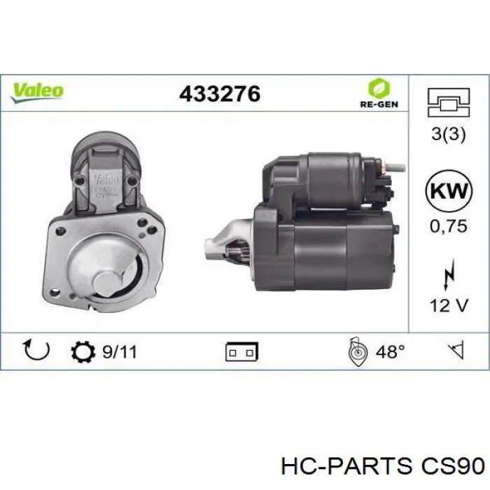 CS90 HC Parts стартер