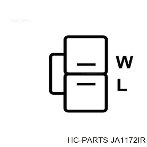 Генератор HC Parts JA1172IR ціна, від 141.50 USD