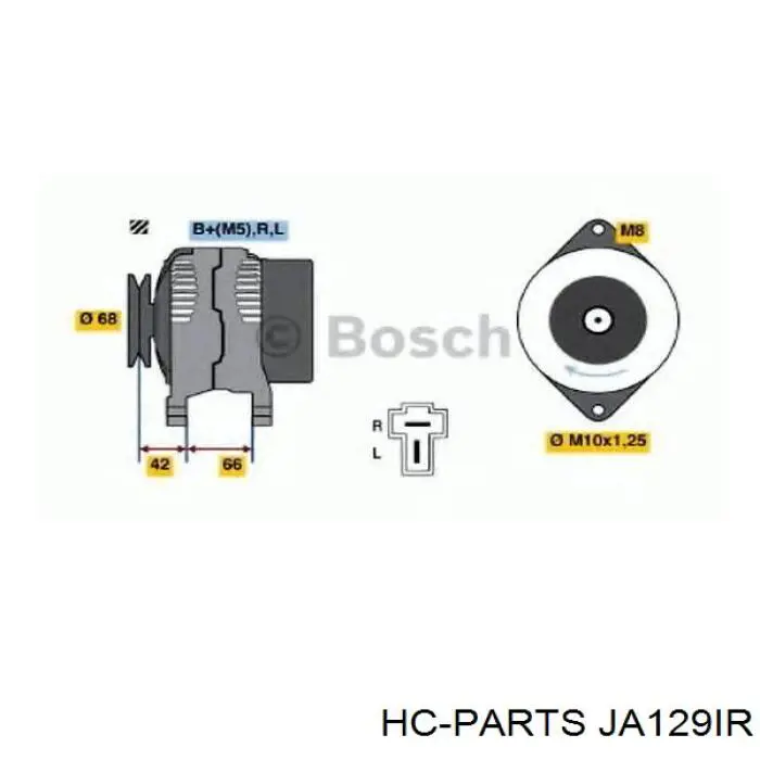 Купити E11618300 Mazda Генератор