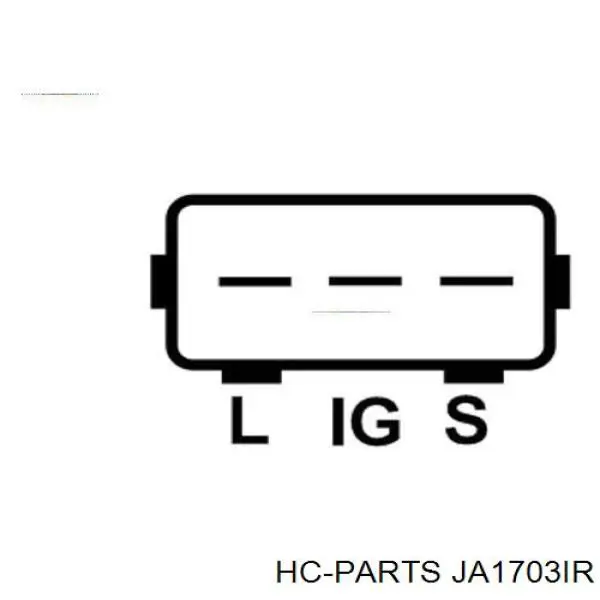 Генератор HC Parts JA1703IR ціна, від 69.18 USD