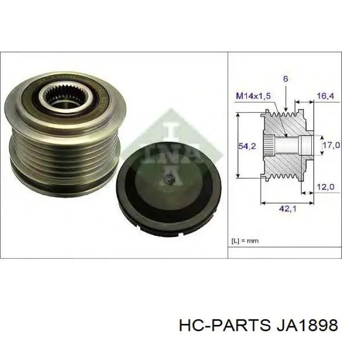 Купити JA1898 HC Parts Генератор