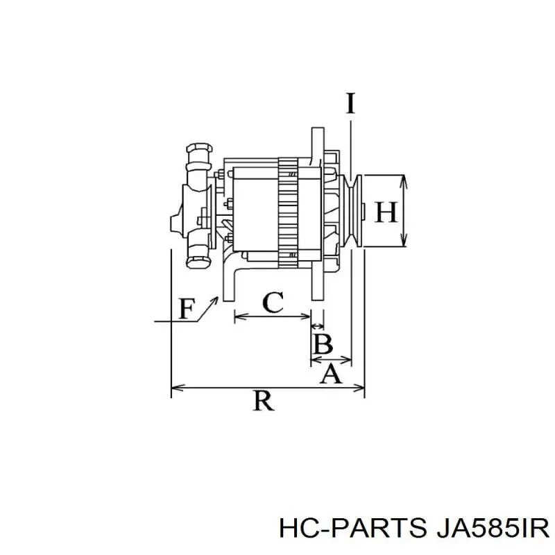 Генератор JA585IR HC Parts