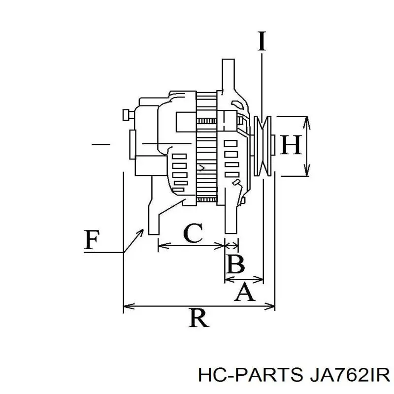 Генератор JA762IR HC Parts