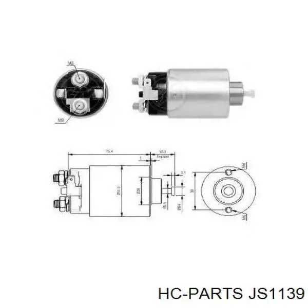 Стартер HC Parts JS1139 ціна, від 50.96 USD