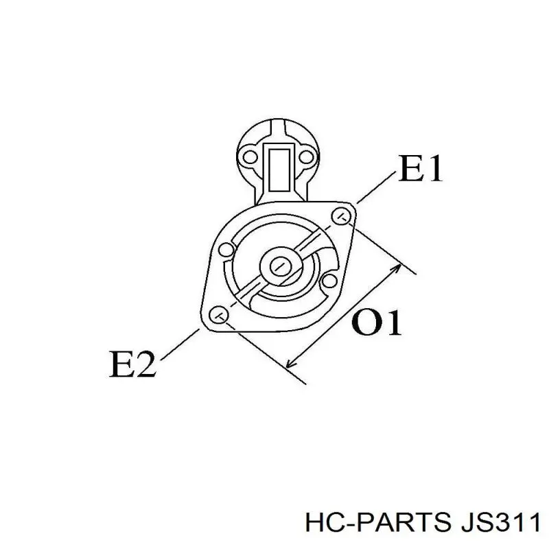 JS311 HC Parts Стартер двигуна