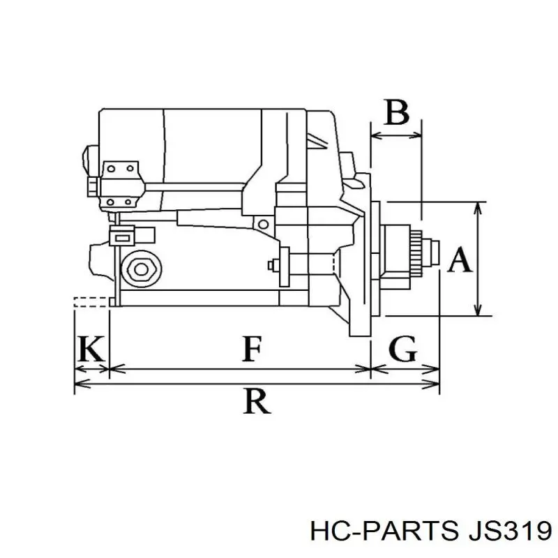 Стартер JS319 HC Parts
