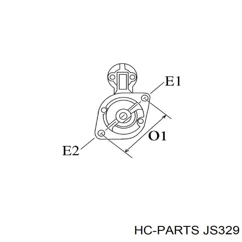 Стартер HC Parts JS329 ціна, від 83.04 USD