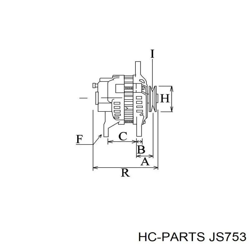 JS753 HC Parts стартер
