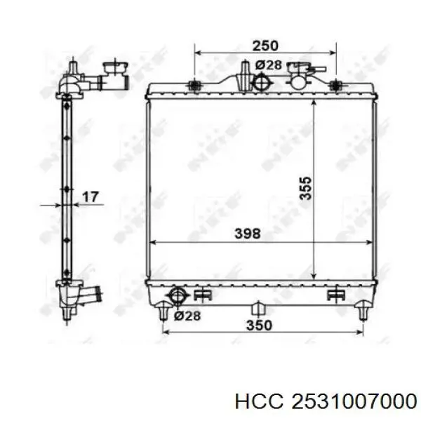 Купити 606426 Hart Радіатор двигуна