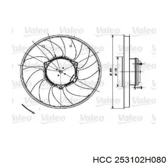 Радіатор основний HCC 253102H080 ціна, від 95.04 USD