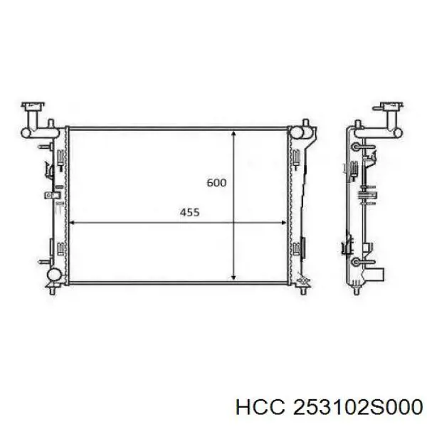 Радіатор 253102S000 HCC