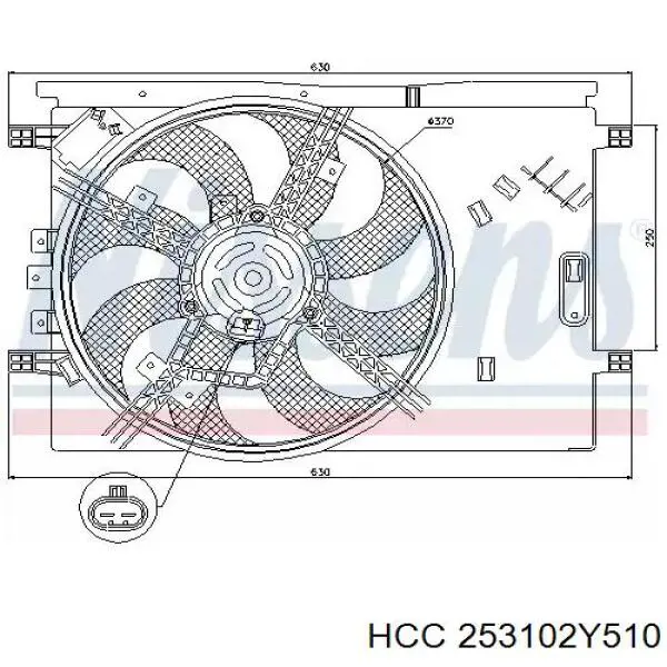 253102Y510 HCC Радіатор охолодження двигуна