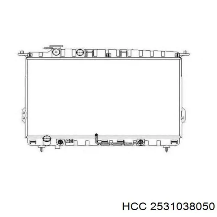 Радіатор охолодження Hyundai/Kia 2531038055
