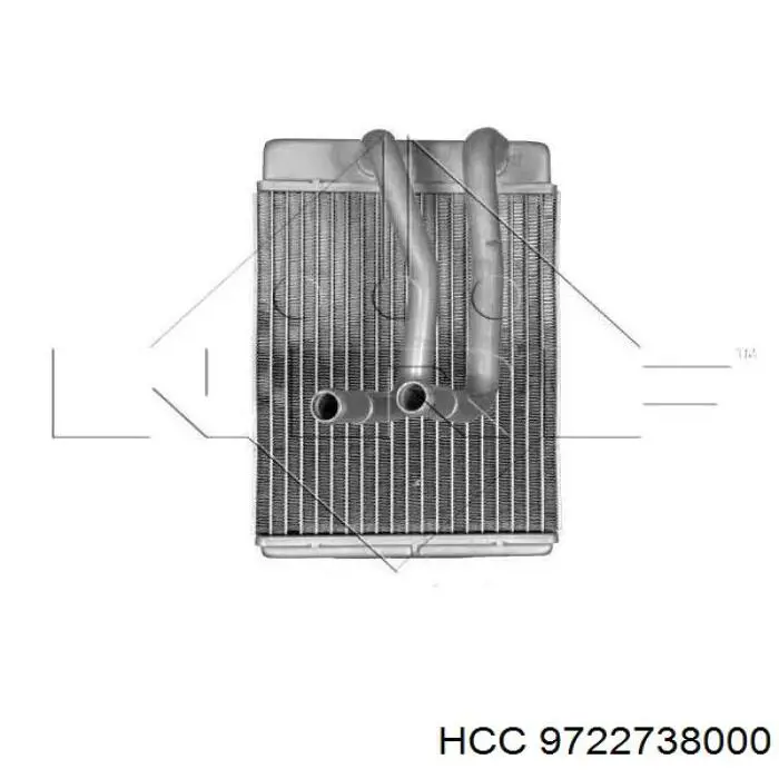 Радіатор пічки 9722738000 HCC