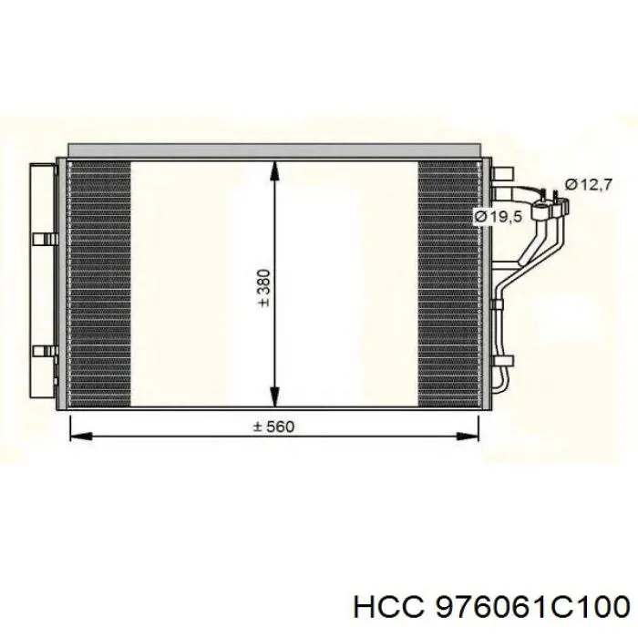 976061C100 HCC радіатор кондиціонера