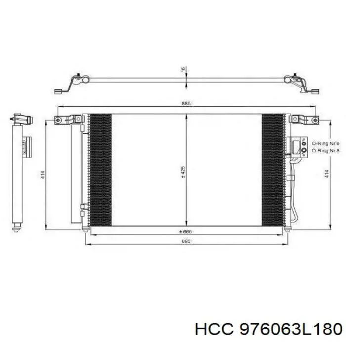 Конденсатор кондиціонера TYC 606HN2034 ціна, від 56.49 USD