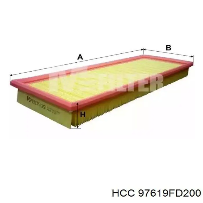 Повітряний фільтр салону HCC 97619FD200