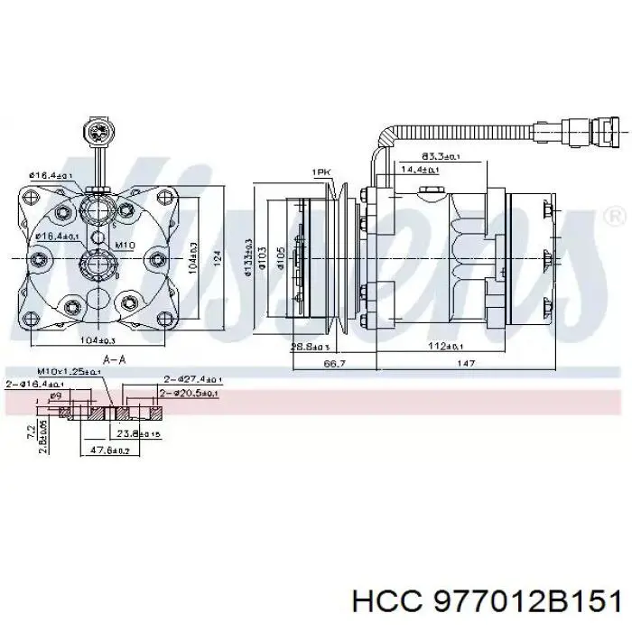 Купити 977012B151 HCC Компресор кліматичної установки