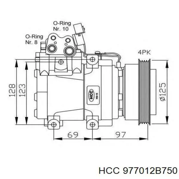 977012B750 HCC компресор кондиціонера