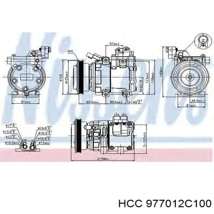 977012C100 HCC компресор кондиціонера
