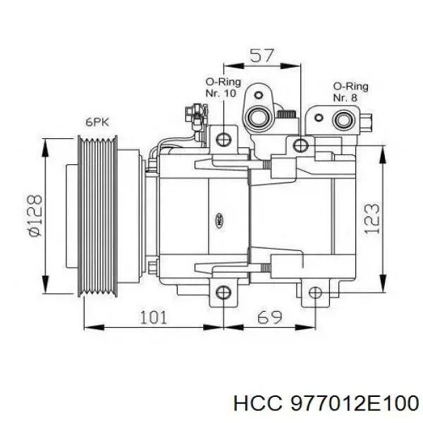 977012E100 HCC Компресор холодоагенту
