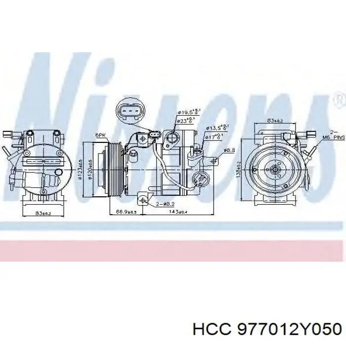 977012Y050 Hyundai/Kia компресор кондиціонера