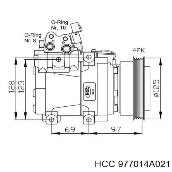 977014A021 HCC компресор кондиціонера