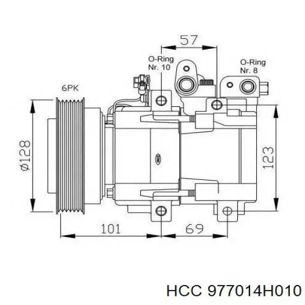 977014H010 HCC компресор кондиціонера